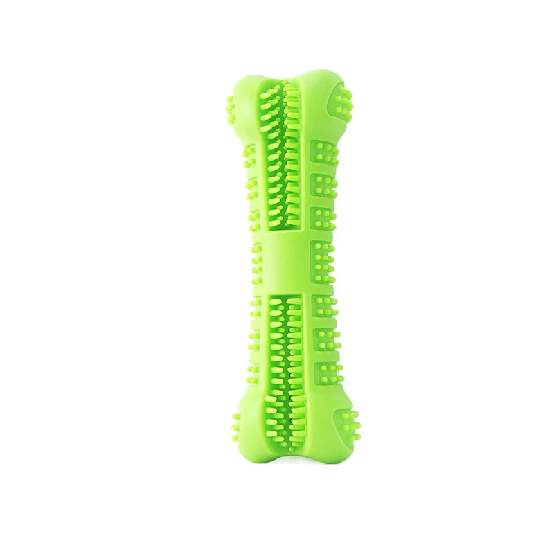 Rubber Dog Toothbrush Toy – Interactive Treat Ball for Chewing & Dental Care