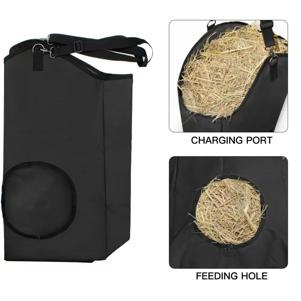 Animal Hay Bag – Adjustable Opening Slow Feeder for Small & Large Livestock