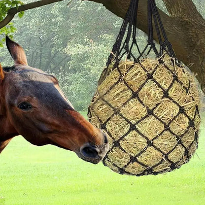 2PCS Horse Hay Bags – Large Capacity Slow Feed Hanging Nets for Livestock