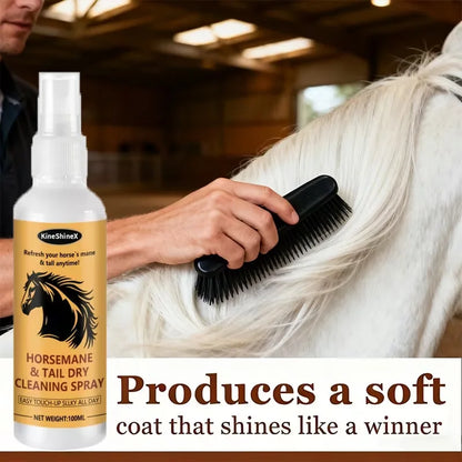 Horse Mane & Tail Detangler Spray – Leave-In Smoothing Conditioner for Horses