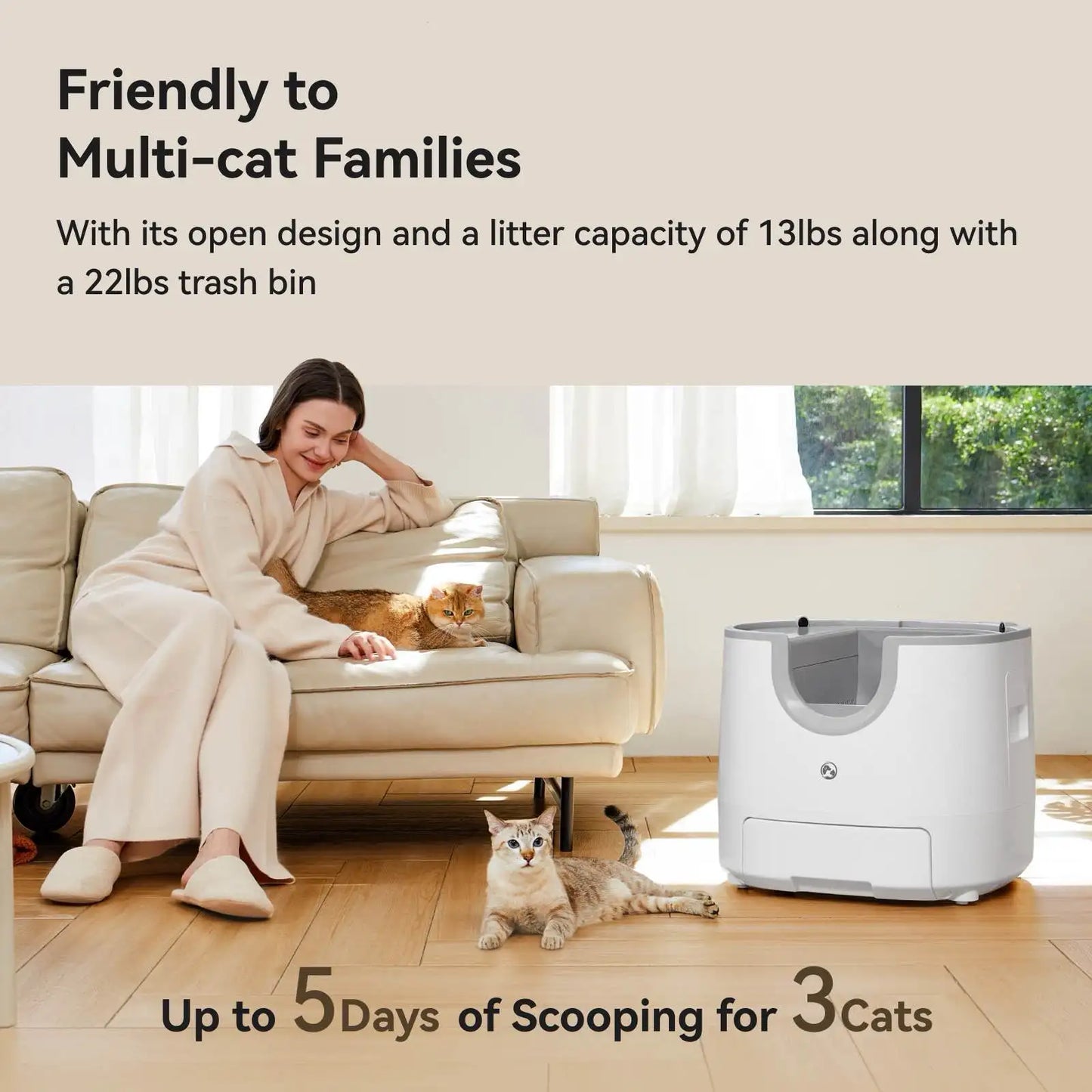 Smart Cat Toilet Tray – Furoomate 11L Automatic Self-Cleaning Litter Box