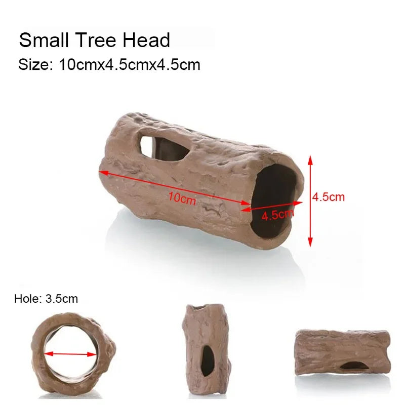 Ceramic Fish Tank Cave – Simulation Stone Hideout for Fish, Shrimp & Crayfish