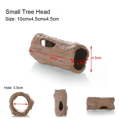 Ceramic Fish Tank Cave – Simulation Stone Hideout for Fish, Shrimp & Crayfish
