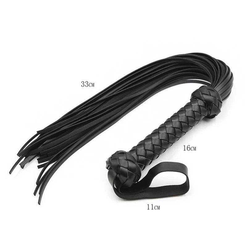 Riding Crop for Horses – Faux Leather Whip for Training and Outdoor Riding