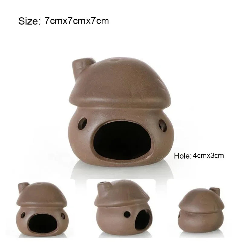 Ceramic Fish Tank Cave – Simulation Stone Hideout for Fish, Shrimp & Crayfish