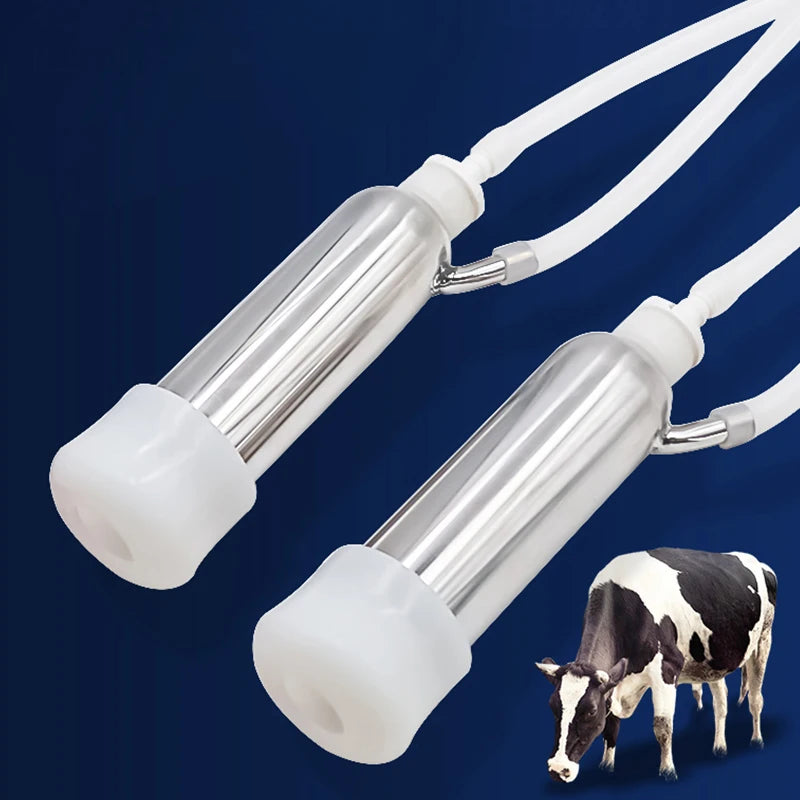 3L/5L Milking Machine Milker Automatic Electric & Pulsating for Farm Cows Goats Sheep Vacuum Pump Stainless Steel Milker Bucket
