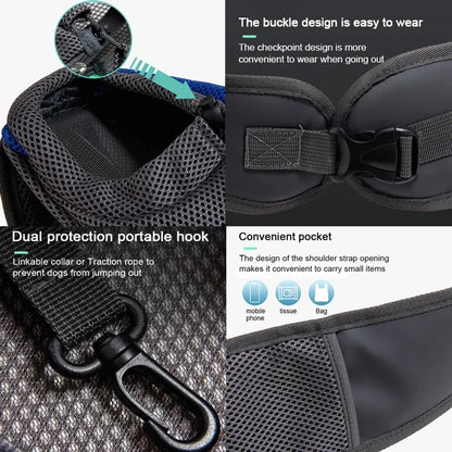 Crossbody Pet Carrier Bag – Portable Mesh Travel Tote for Cats & Dogs