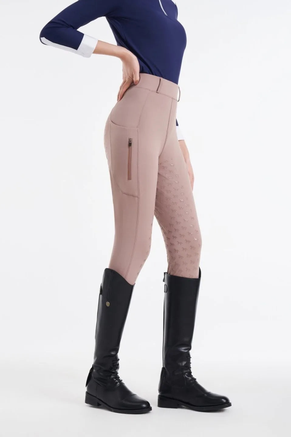 Summer Horse Rinding Pants with Pockets Silicone Anti-slip Slim Equestrian Breeches Breathable Horse Riding Clothes for Women