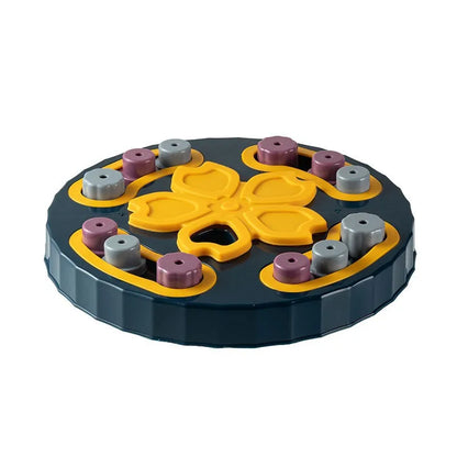 Slow Feeder Puzzle Toy – Battery-Free Brain Training Bowl for Cats