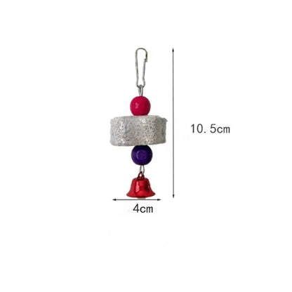 Bird Cage Molar Toy – Flower Grinding Stone for Parakeets & Small Pets