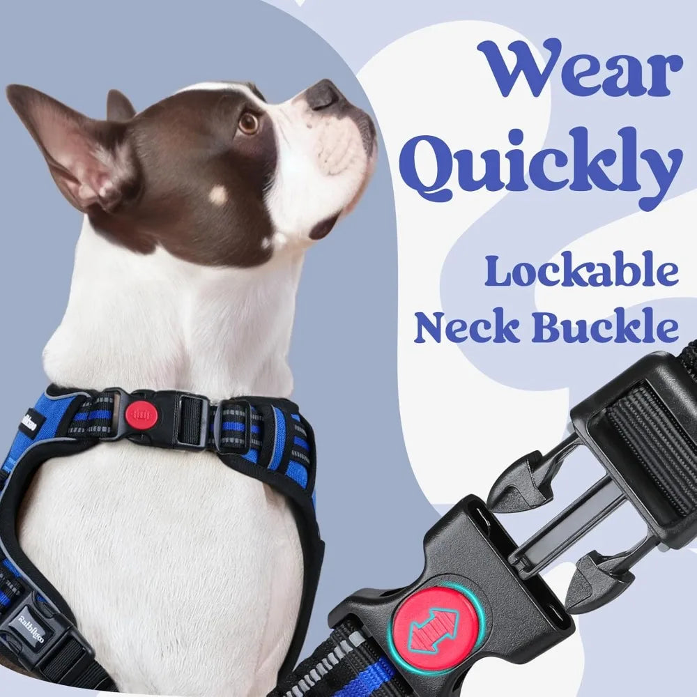 Heavy Duty Dog Harness – Comfortable No-Pull Training Vest for Large Breeds