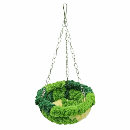 Bird Bed Hideout Warm Bird Hanging Hammock Thicken Bite Resistant Parrot Cotton Nest Comfortable Soft Bird Cage Swing Bird Cage