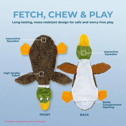 Wild Duck Squeaky Dog Toy – Interactive Chew & Play Toy for All Dog Sizes