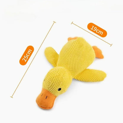 Squeaky Plush Duck Toy for Dogs – Teeth Grinding & Stress Relief Companion Toy