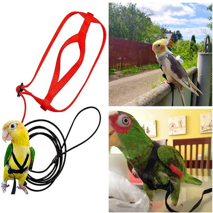 Bird Training Leash & Harness – Anti-Bite Flying Rope for Parrots and Small Birds