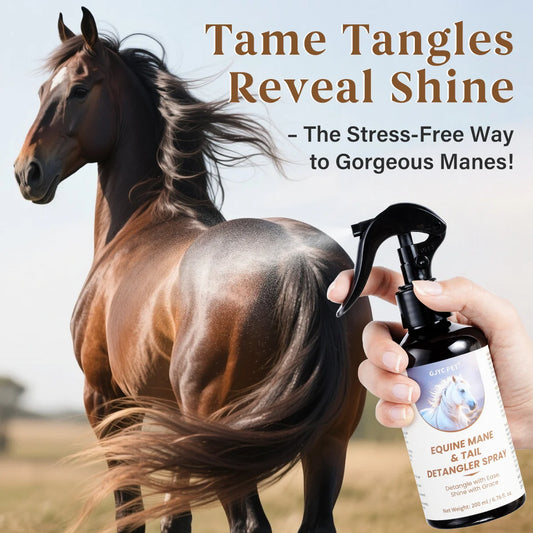 Conditioning Horse Grooming Spray – 200ml Mane & Tail Detangler with Shine Formula