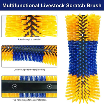 Dairy Cow & Horse Body Brush – Heavy-Duty Grooming Brush for Livestock Care