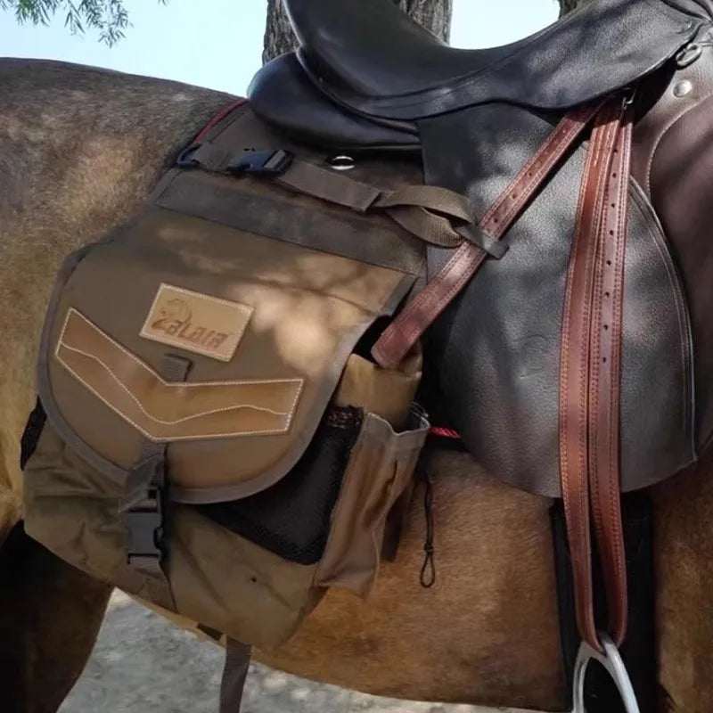 Waterproof Horse Riding Saddle Bag – Multi-Functional Oxford Cloth Gear Storage