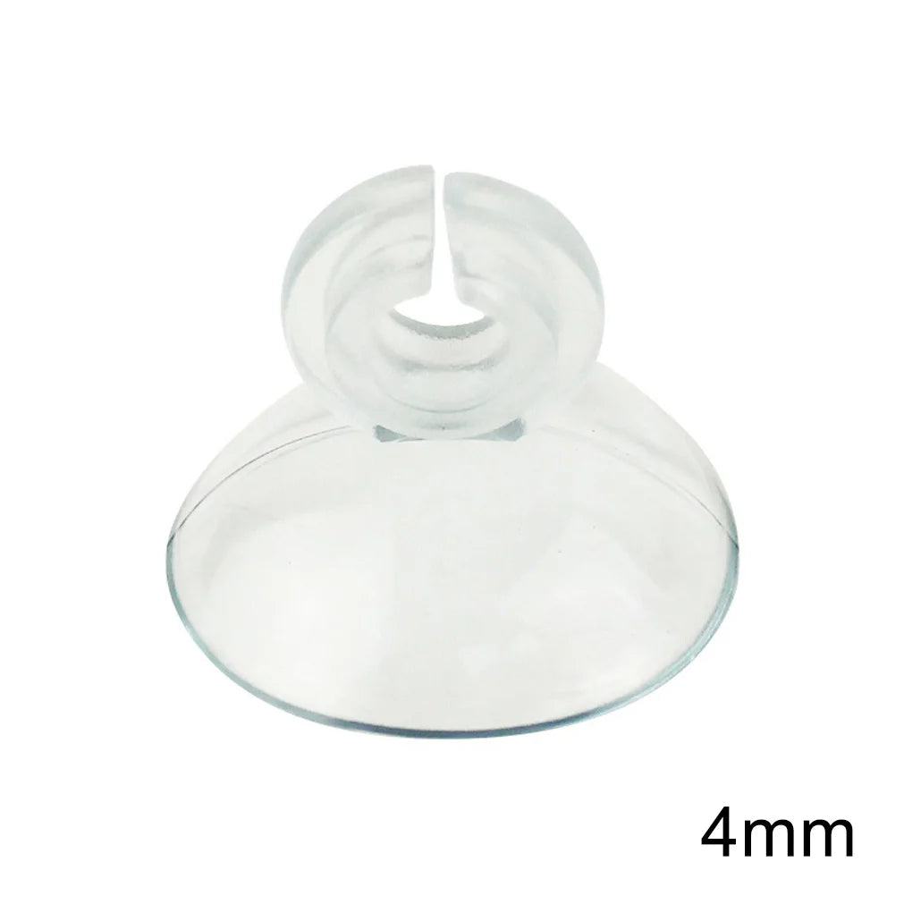 10pcs Transparent Aquarium Suction Cup Holder Fish Tank Sucker for 4/6mm Air Line Pipe Tube Fixed Wire Holder Oxygen Pump Clamp