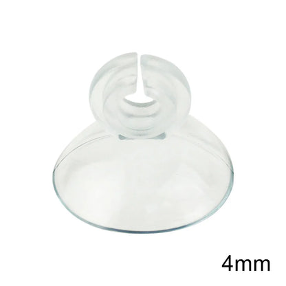 10pcs Transparent Aquarium Suction Cup Holder Fish Tank Sucker for 4/6mm Air Line Pipe Tube Fixed Wire Holder Oxygen Pump Clamp