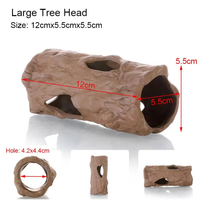 Ceramic Fish Tank Cave – Simulation Stone Hideout for Fish, Shrimp & Crayfish