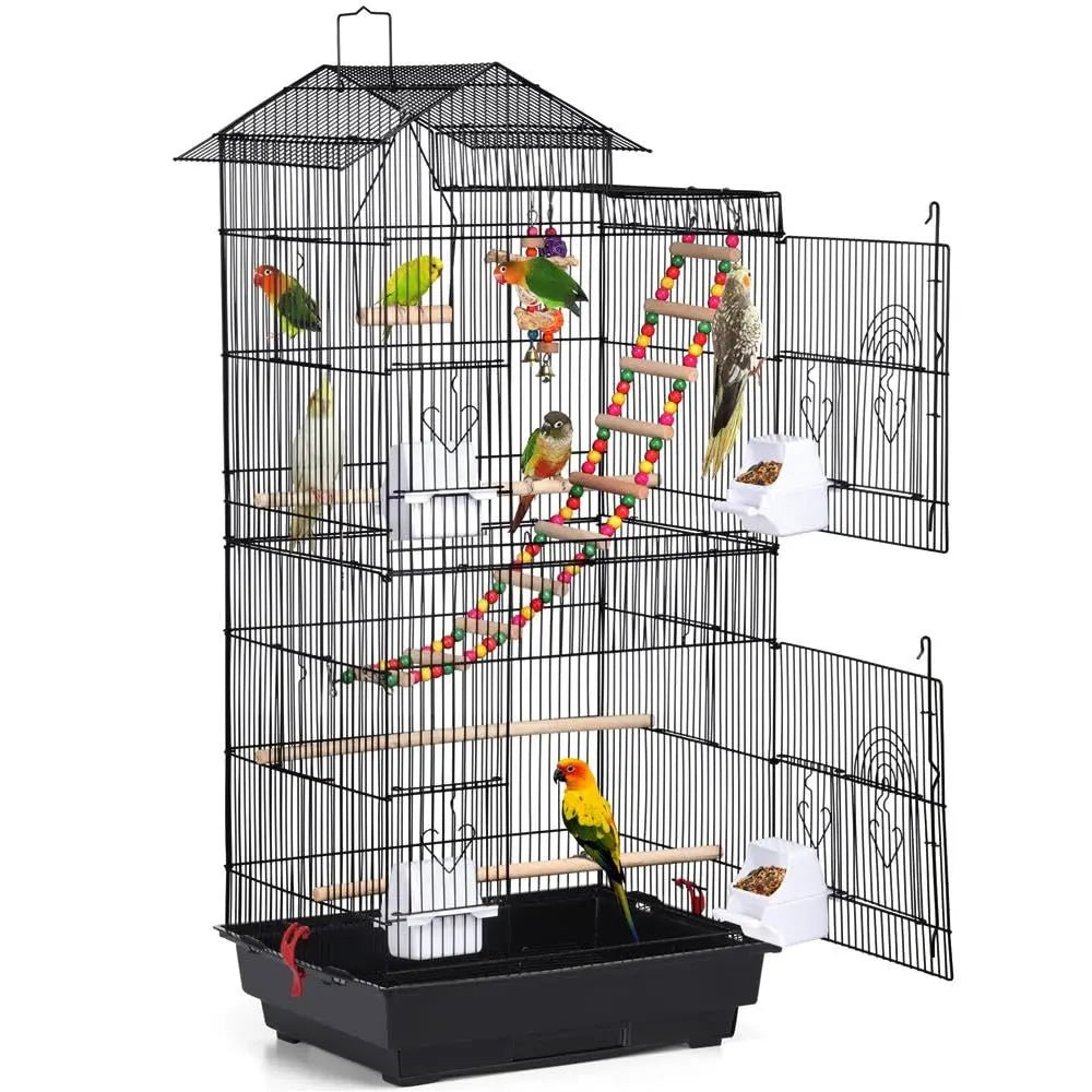 39" Parrot Cage – Spacious Flight Cage for Green Cheek Conures & Sun Parakeets