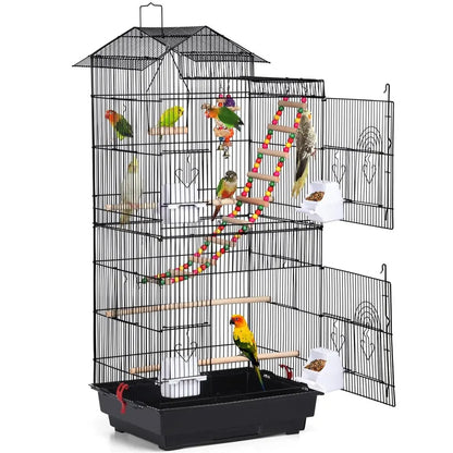 39" Parrot Cage – Spacious Flight Cage for Green Cheek Conures & Sun Parakeets