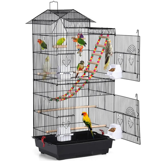 39" Parrot Cage – Spacious Flight Cage for Green Cheek Conures & Sun Parakeets