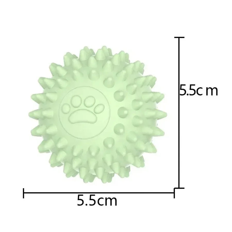 Durable Dog Toy Ball – Bouncing Rubber Ball for Chewing, Training & Teething