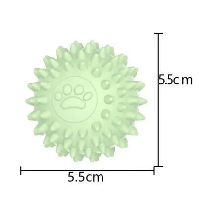 Durable Dog Toy Ball – Bouncing Rubber Ball for Chewing, Training & Teething