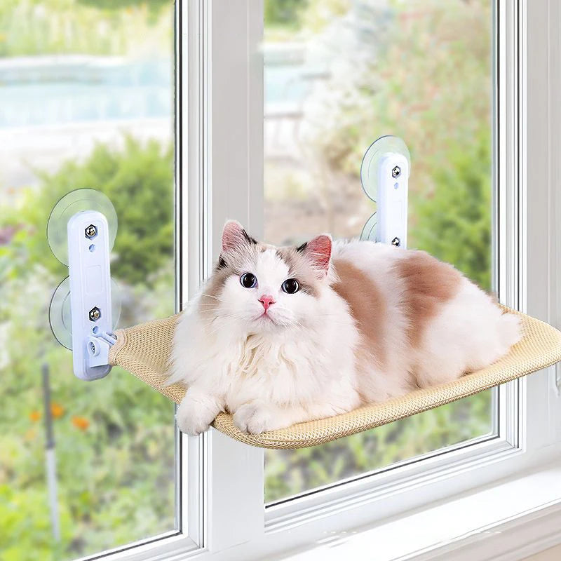 Suction Cup Cat Window Hammock – Washable Hanging Bed for Cats and Kittens