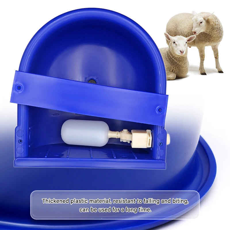 Farm Animal Water Bowl – Automatic Float Valve Drinking Trough for Goats & Cattle