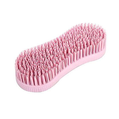 1Pcs Colorful Horse Grooming Brush Silicone Plastic Horse Accessories Hard Bristle Equestrian Massage Tool