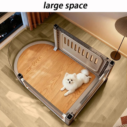 Indoor Special Small Dog Cage Kennel Wheel Luxury Puppy Villa Portable Catnap Dogs Cage Rooms Sleeping Houses Pet Supplies