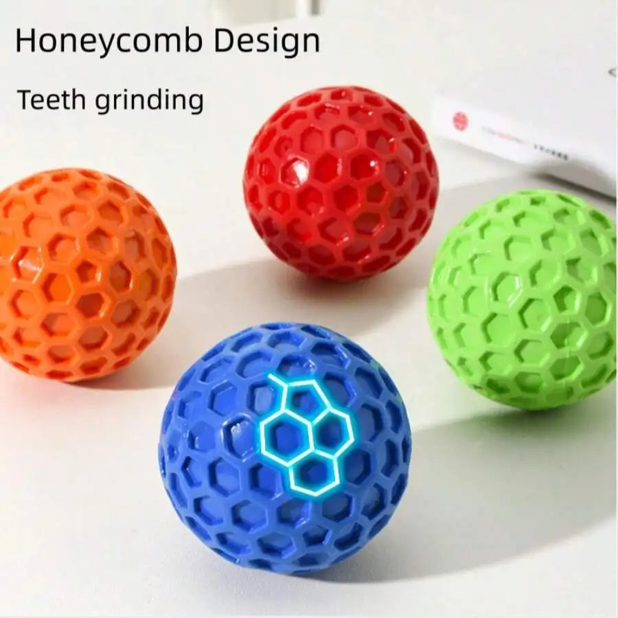 Heavy-Duty Squeaky Dog Toy Ball – Durable Chew Toy for Strong Chewers