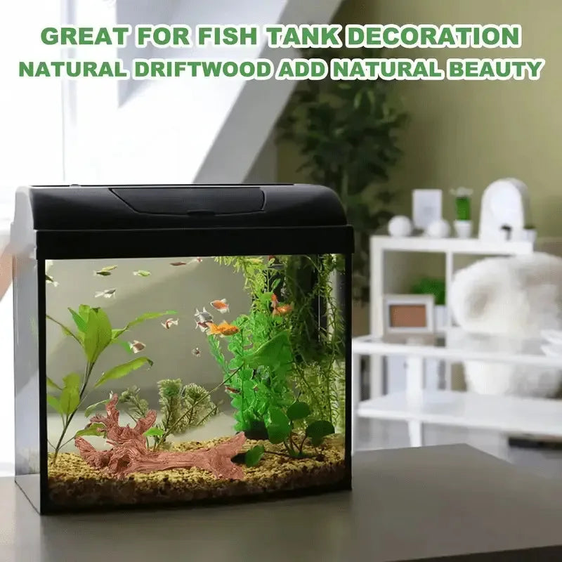 1PC Wooden Aquarium Landscape Decoration Natural Aquarium Sinkable Driftwood For Fish Tank Reptile Climbing Branches Random Style