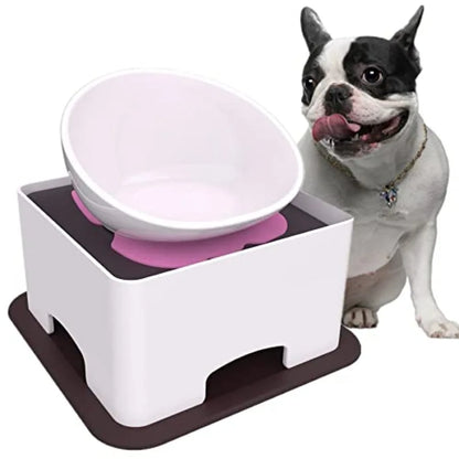 Non-Slip Ceramic Dog Bowl – Wide Mouth Feeding Dish for Small Breeds
