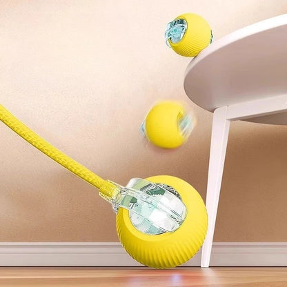 Smart Electric Cat Toy – Rolling Ball with Long Tail for Indoor Cats