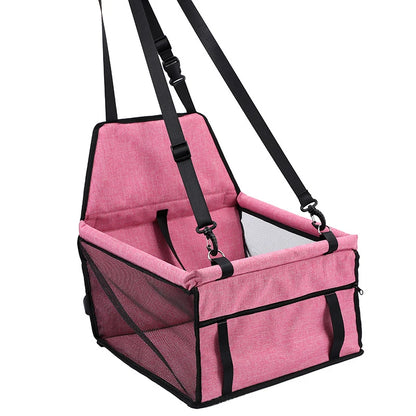 Portable Pet Car Seat Hammock – Foldable Carrier Bag for Cats & Dogs