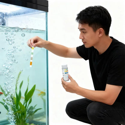 Aquarium Test Strips for Fish Tanks – pH & Ammonia Water Quality Tester