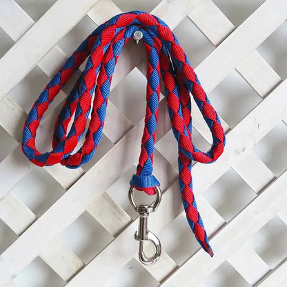 2m/2.5m/3m Braided Horse Rope Horse Leading Rope Braid Horse Halter With Brass Snap Equestrian Horse Riding Equipments