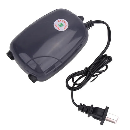 Aquarium Oxygen Air Pump Fish Tank Compressor Ultra Silent Oxygenator Bubble Aerator Portable Aquarium Accessories 220V 3W 5W