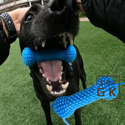 Dog Teeth Cleaning Toy – Interactive Rubber Chew Stick for Oral Care & Play