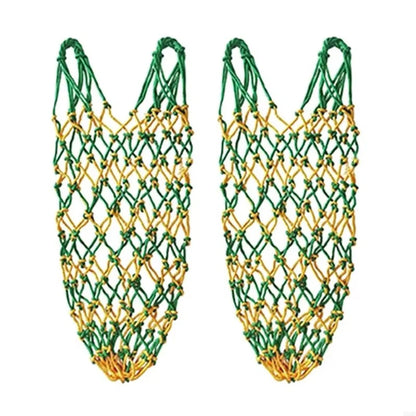 2PCS Horse Hay Bags – Large Capacity Slow Feed Hanging Nets for Livestock