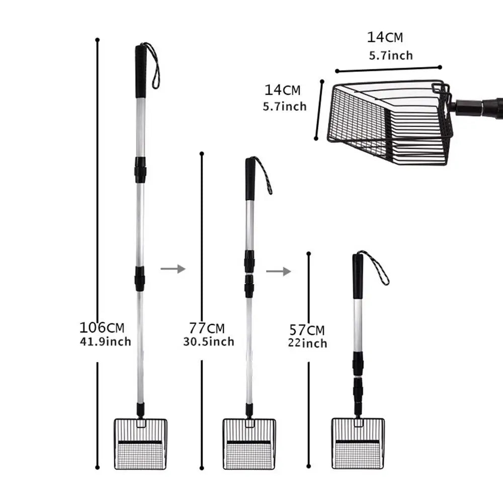 Chicken Coop Litter Sifter – Extendable Rake for Easy Waste Removal