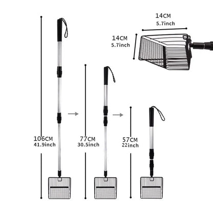 Chicken Coop Litter Sifter – Extendable Rake for Easy Waste Removal