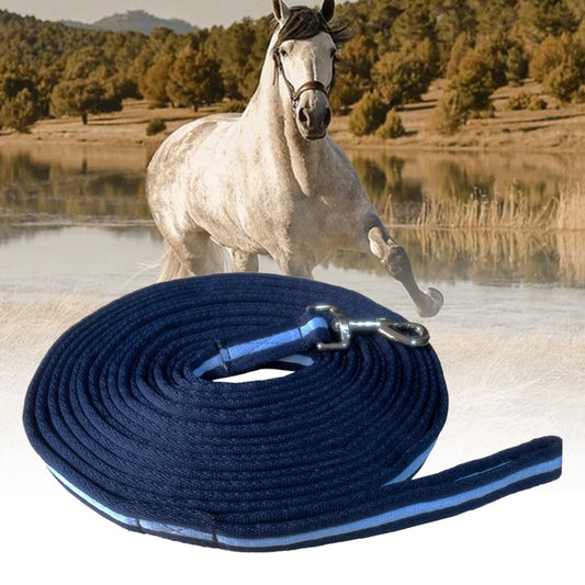 Thick Horse Lead Rope – 8M Lunge Line for Training, Lunging & Recall