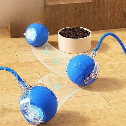 Smart Electric Cat Toy – Rolling Ball with Long Tail for Indoor Cats