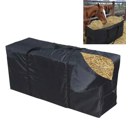 1 Pcs Hay Bale Waterproof Capacity Bag for Horse Cattle Goats Sheep Hay Bag with Waterproof Layer