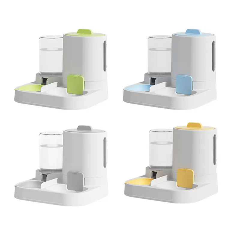 Spill-Proof Pet Feeder – Automatic Gravity Food & Water Station for Cats and Dogs